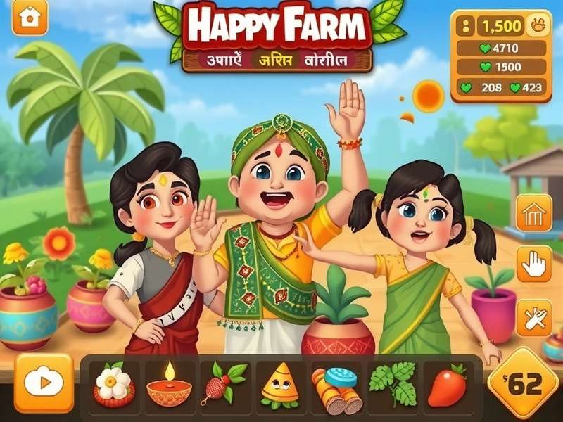 Happy Farm community features and player interactions
